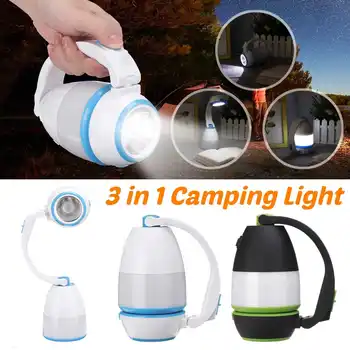 

Waterproof Flasher Mobile Power Bank Flashlight USB Port Camping Tent Light Outdoor Portable Hangin flashlight table lamp 3 in 1