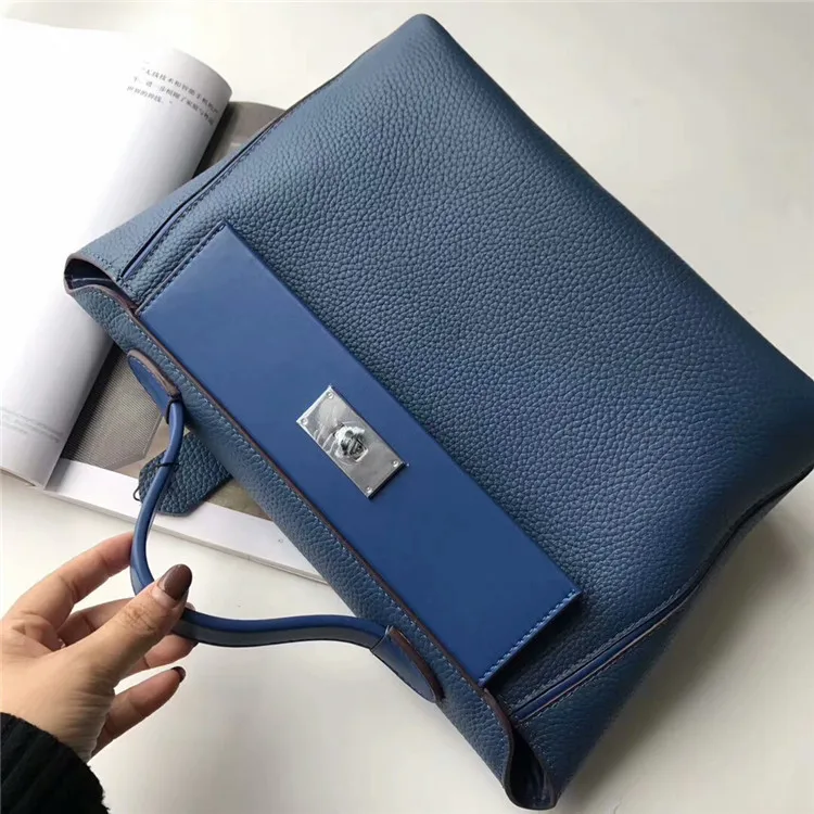

2019 new women's bag Stylish Genuine Leather design Temperament Goddess Elegant Shoulder Messenger Handheld Large Capacity Bag
