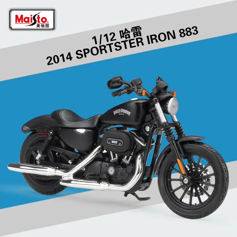 1:12 мотоцикл Harley Davidson вся модель Maisto литая модель автомобиля DYNA STREET BOB Металлический Игрушечный Автомобиль ROAD королевские игрушки для детей - Цвет: SPORTSTER IRON 883