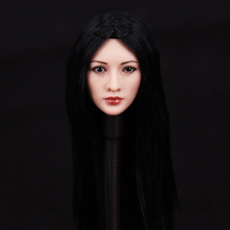 

1/6 Scale Head Sculpt Asian Chinese Suitable for Sexy Figure Girl Female Body PVC Action Model Christmas Toy BOX D804