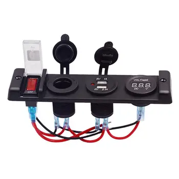 

Car Boat Dual USB Charger Splitter 12V 3.1A Cigarette Lighter Socket Power Outlet