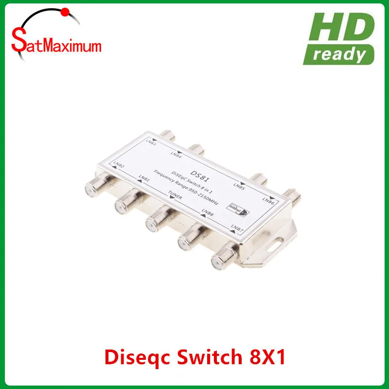 8x1 DiSEqC переключатель 8 в 1 спутниковый LNB мультикоммутатор