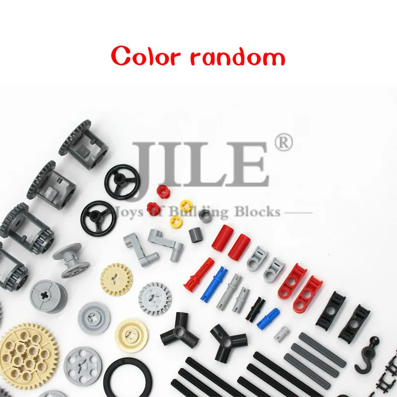 116pcs MOC Bulk Technical Parts Pin Liftarm Bricks Set Axle Connector Gear 40 Tooth Building Blocks Compatible Technology Toys 4