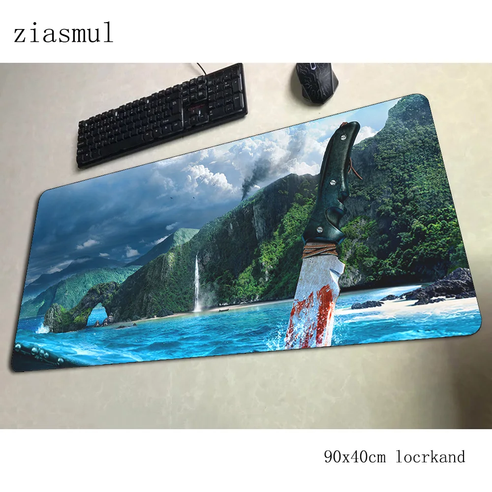 Коврик для мыши far cry, геймер, Kawaii, 90x40 см, коврик для мыши, игровой коврик для мыши, большой коврик из натурального каучука, коврик для мыши, ПК, Настольный коврик для мыши