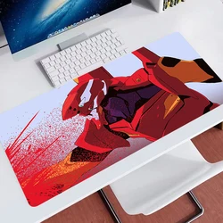 Eva mouse pad grande gamer kawaii acessórios de jogos teclado velocidade bloqueio borracha borda moda mesa tapete evangelion portátil mousepad