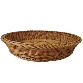 

HOT Wicker Handmade Bamboo Weaving Multifunctional Storage Basket Fruit Plate Vegetable Storage Box Waterproof Moisture Proof Or