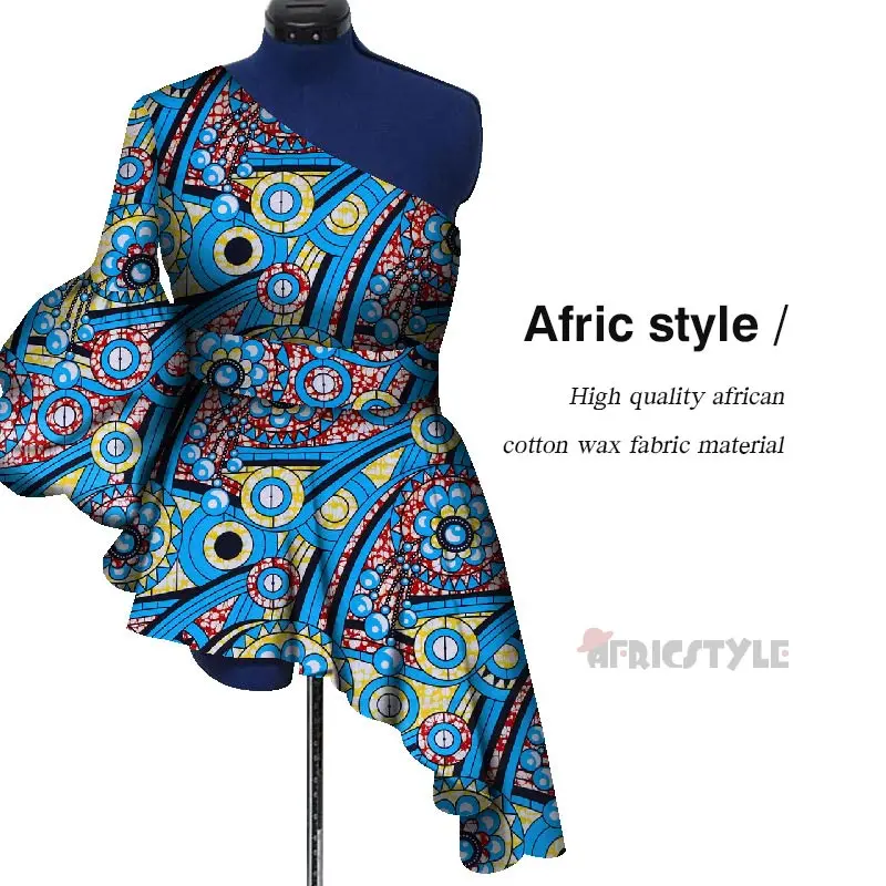 Женская африканская одежда, африканские топы с поясом Bazin Riche, сексуальная женская одежда, платья WY5345 - Цвет: 3
