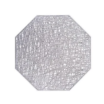

Octagonal Non Slip Table Mat Heat Insulated Home Kitchen Waterproof PVC Decoration Dinner Restaurant Accessories Placemat