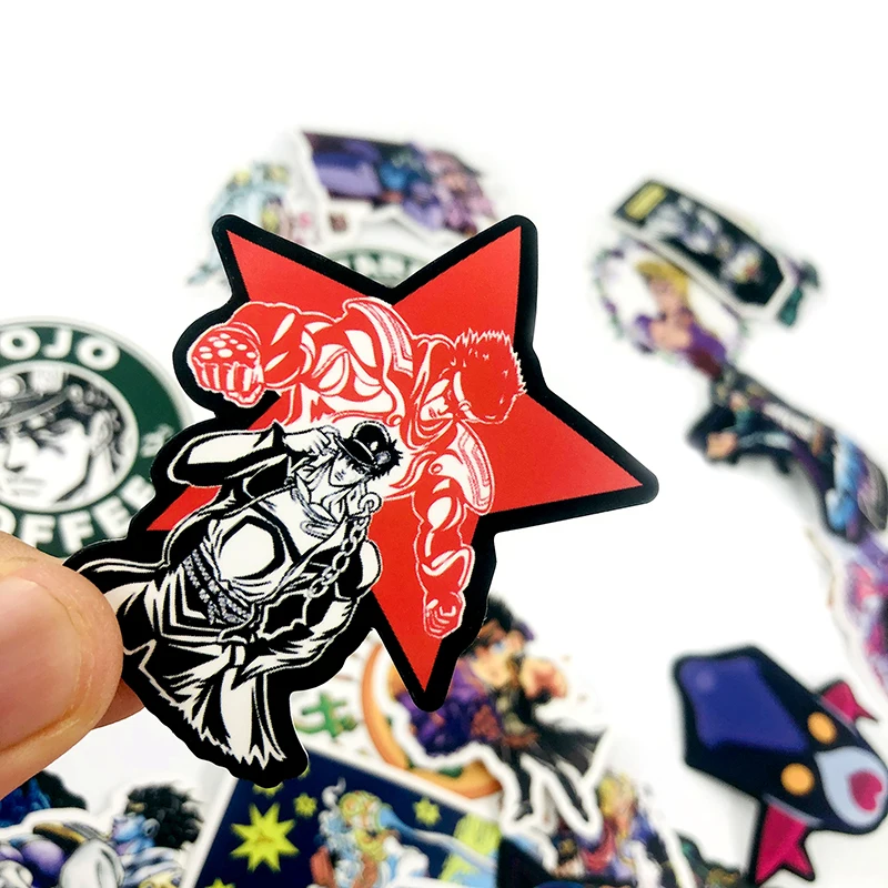 B, 50 шт в наборе, классического японского аниме JoJos невероятное приключение Скрапбукинг Forskateboard гитары мотоциклетная сумка для компьютера