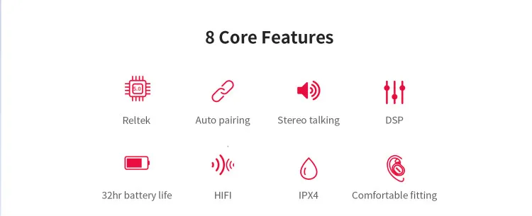 Xiaomi miajia QCY T2C TWS BT5.0 Беспроводные наушники с двойным Mircophone 3D стерео Bluetooth наушники для всех телефонов