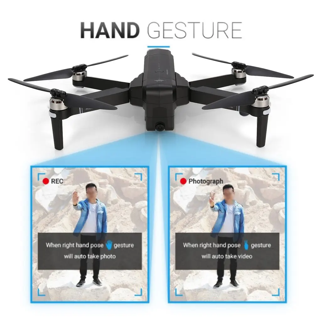 SJR/C F11 gps 5G Wifi FPV с 1080P камерой 25 минут время полета бесщеточный складной рычаг селфи RC Дрон Квадрокоптер