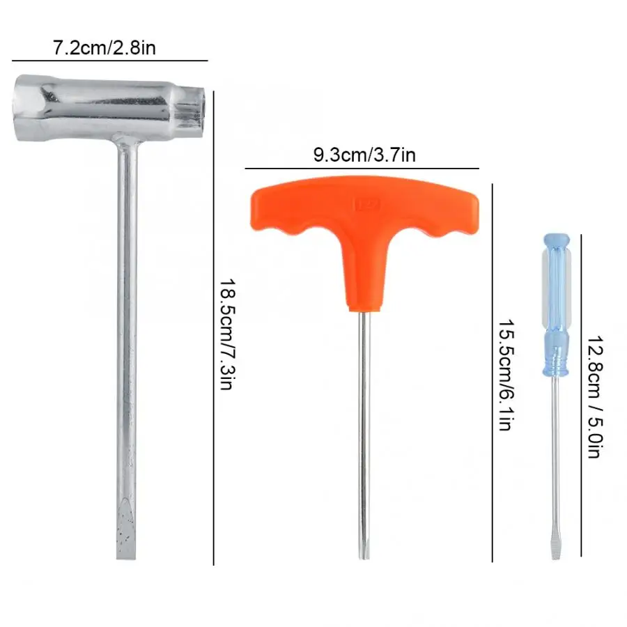 Аксессуары для бензопилы, рукав, отвертка, набор ключей, инструмент, подходит для бензопилы Stihl, Т-образный ключ, гаечный ключ, инструмент