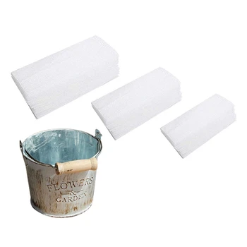 

400Pcs Degradable Non-Woven Plant Nursery Bags & 1 Pcs Country Retro Old Metal Flower Bucket Flower Pot