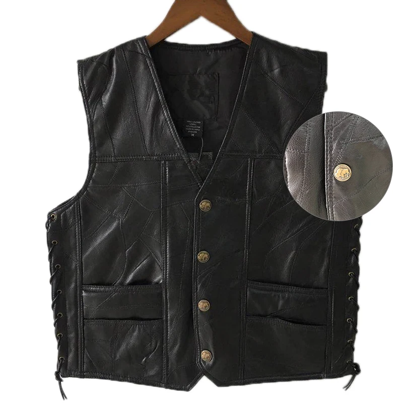 Hiver noir cuir chaude Manteau Gilet Casual Homme Formel Motard Taille Veste Tops Hiver noir cuir chaude Manteau Gilet Casual Homme Formel Motard Taille Veste Tops