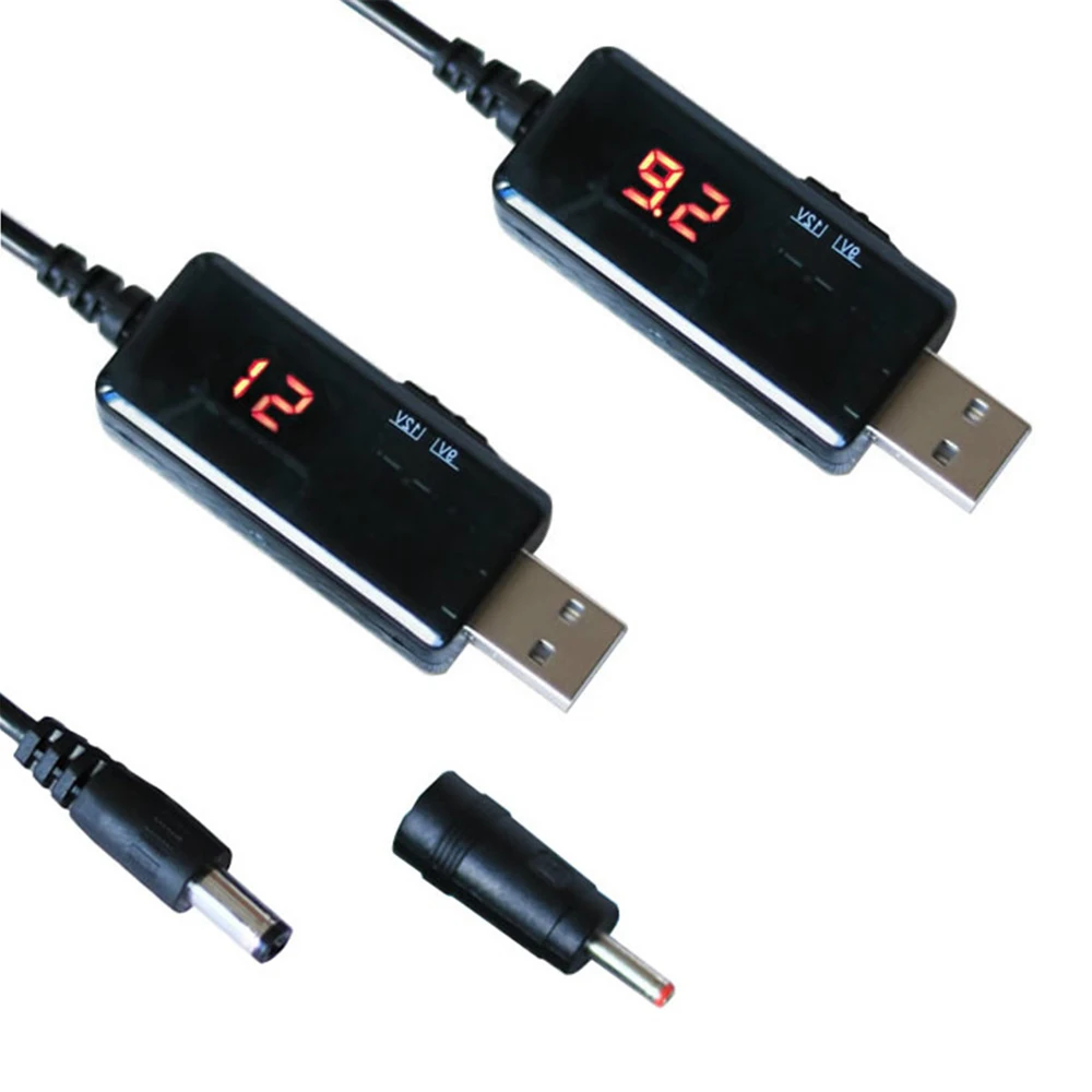 Кабель 5 V Шаг до 9 V/12 V преобразователь напряжения 1 A повышающий вольт трансформатор DC регулятор мощности линия