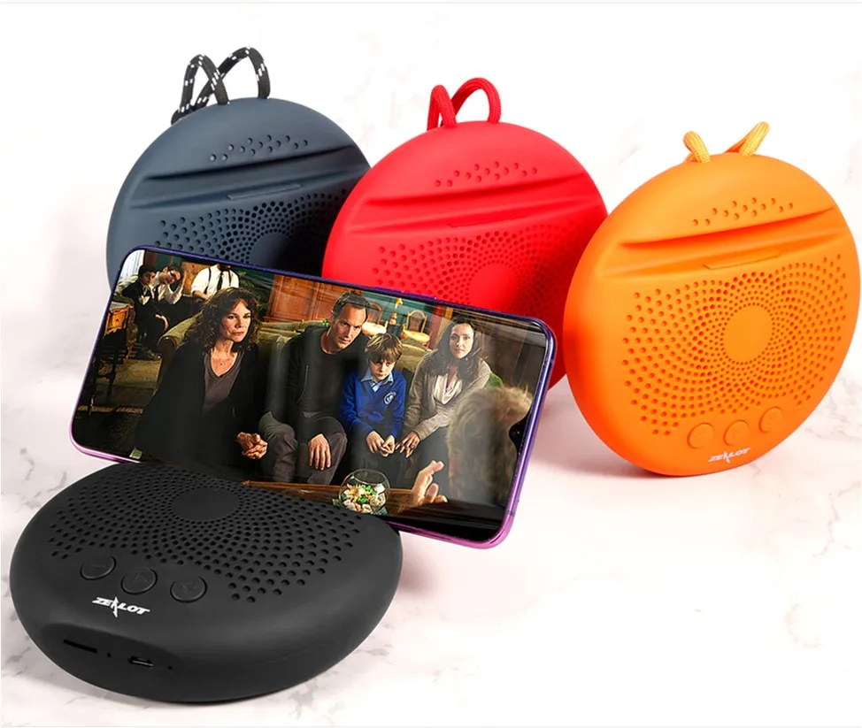 Портативный Bluetooth динамик мини стерео громкий динамик коробка с fm-радио водонепроницаемый сабвуфер беспроводной Loundpeakers и держатель для телефона