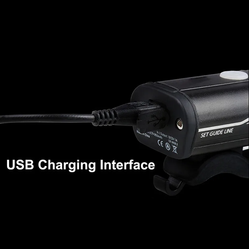 Велосипедный светильник USB Перезаряжаемый люмен велосипедный фонарь передний головной светильник вспышка светильник свет велосипеда аксессуары велосипед руль светильник