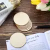 50 pcs pièces en bois blanc naturel tranche ronde disques en bois non finis pour artisanat centres de table en bois bricolage ornements de noël ► Photo 3/6