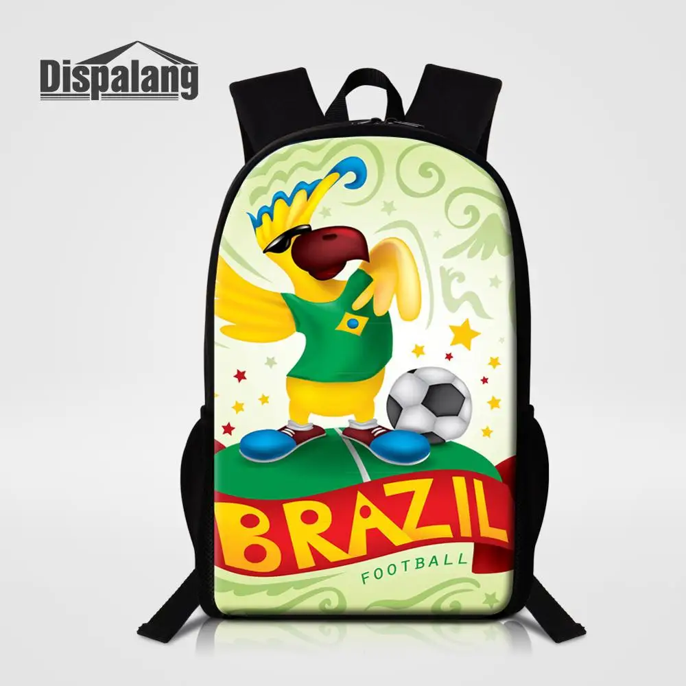 Backpack4 Бразильский рюкзак с черепом для мальчиков, крутые школьные сумки для любителей футбола, мужская сумка для книг, дорожная сумка на плечо, Детский рюкзак на заказ - Цвет: Backpack4