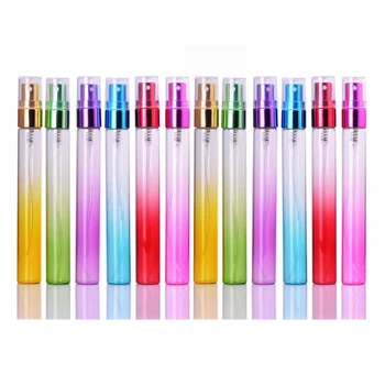 

12Pcs 10Ml Portable Mini Glass Perfume Bottle Spray Refillable Empty Perfume Atomizer Bottle