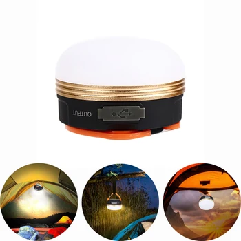 

Mini Portable Camping LED Light USB Rechargeable 3W Outdoor Hiking Tent Lamp Hanging Light 5 Modes Handheld Lights 300 lumen