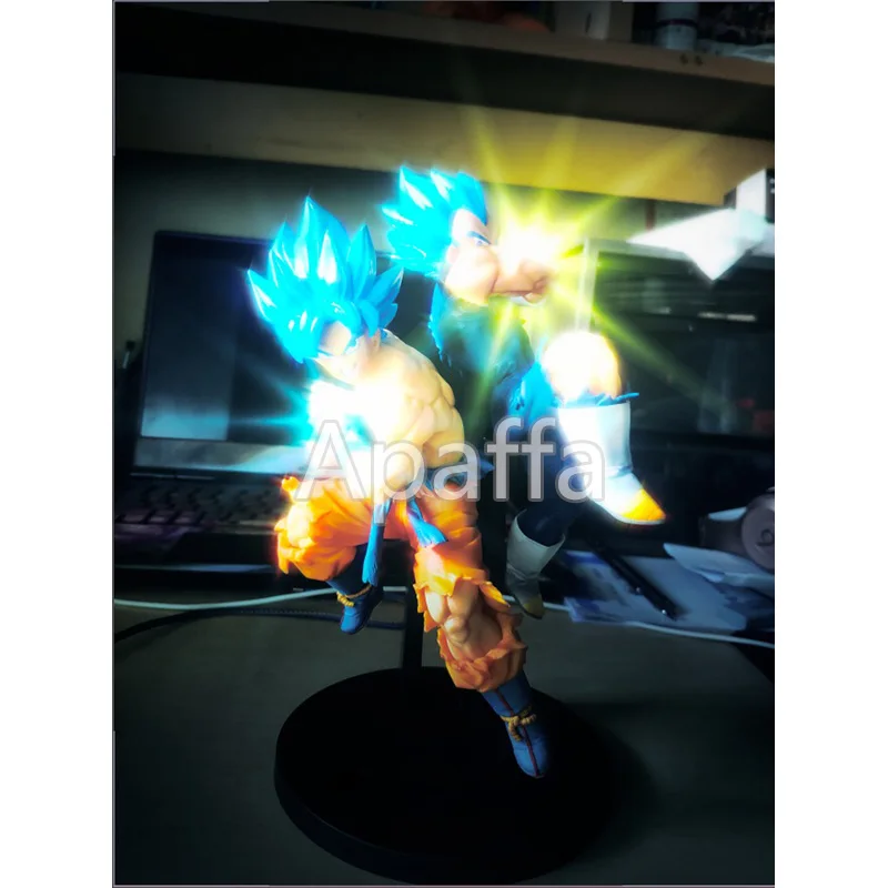 Горячая Распродажа 17 см Dragon Ball Z Супер Saiyan голубые волосы Сон Гоку Вегета LC ПВХ фигурка Dragon Ball Аниме Коллекция кукла подарок