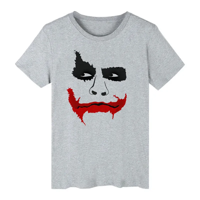 Mens Summer Designer Joker Print Tshirts Crew Neck Shorts Sleeve Solid Color Homme Couple Clothing Fashion Style Casual Apparel Mens Summer Designer Joker Print Tshirts Crew Neck Shorts Sleeve Solid Color Homme Couple Clothing Fashion Style Casual Apparel