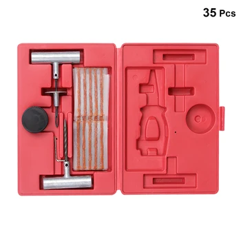 

35pcs Car Tire Repair Tool Auto Car Tire Repair Kit Studding Tool Set Auto Bike Tubeless Tire Tyre Puncture Plug Garage Tool Box