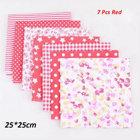 25cm x 25cm Cotton Fabric Printed Cloth Sewing Quilting Fabrics For Patchwork Sewing Tissue to Patchwork Quilting