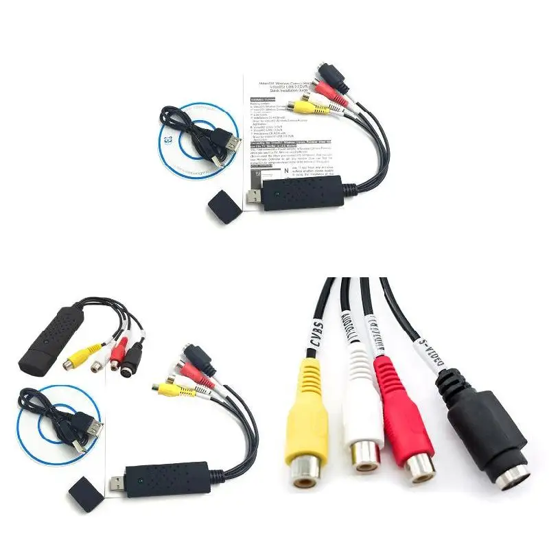 VHS к цифровому конвертеру файлов Express USB 2,0 к Видео Grabber Аудио AV ТВ Карта WIF66