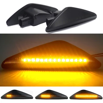 

2pcs Dynamic Led Marker Light For BMW X3 F25 X5 E70 X6 E71 E72 Car Fender Yellow Flowing Turn Signal Light 12V Car Tuning