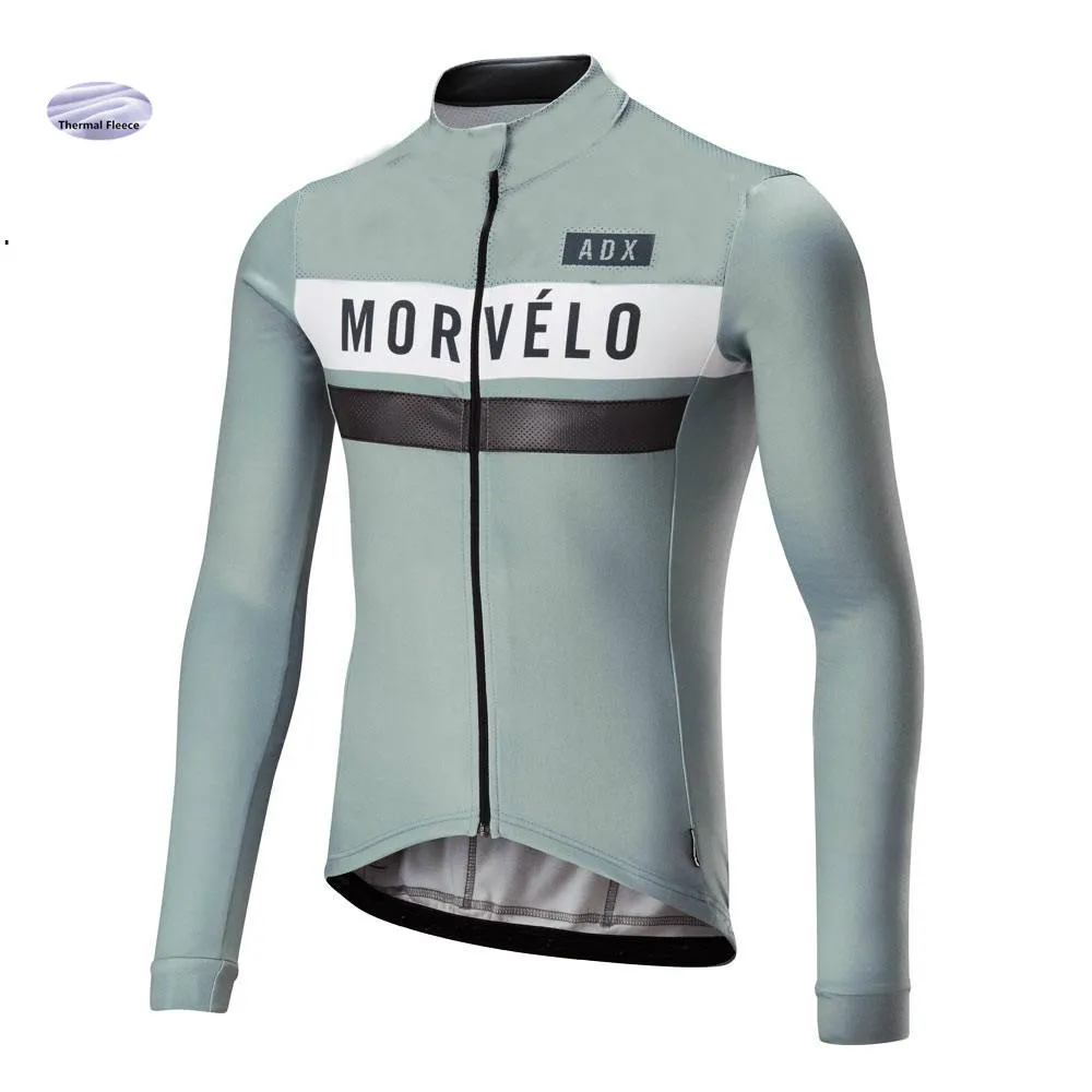 03 Morvelo, Зимняя Теплая Флисовая Мужская велосипедная футболка с длинным рукавом, Ropa ciclismo, велосипедная одежда, велосипедная одежда, Майо Ciclismo - Цвет: 03