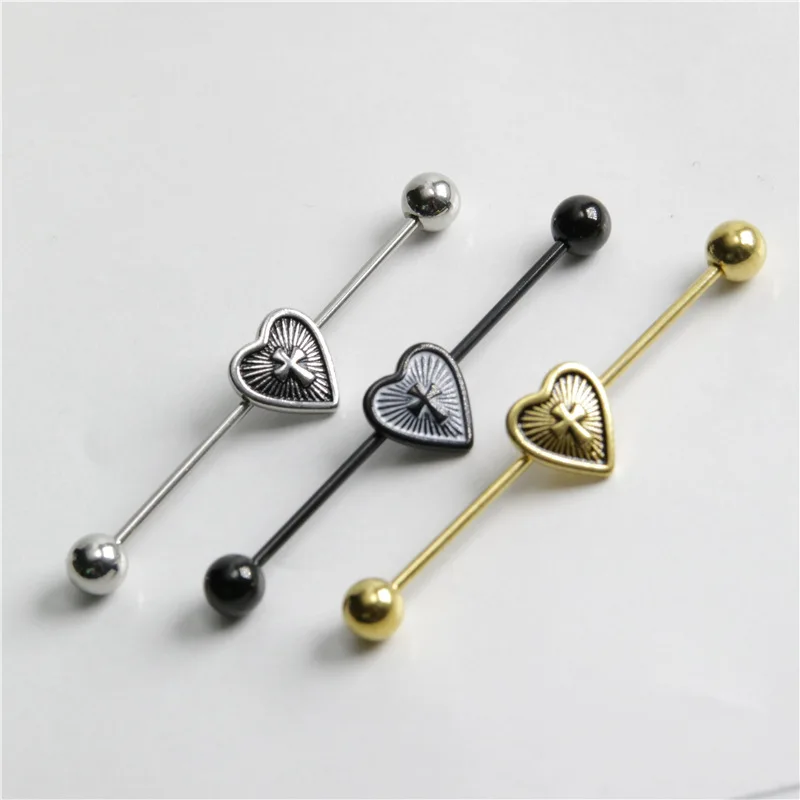 1Pcs Surgical Steel Snake Industrial Barbell Ring Cartilage Earring Body Piercing Jewelry