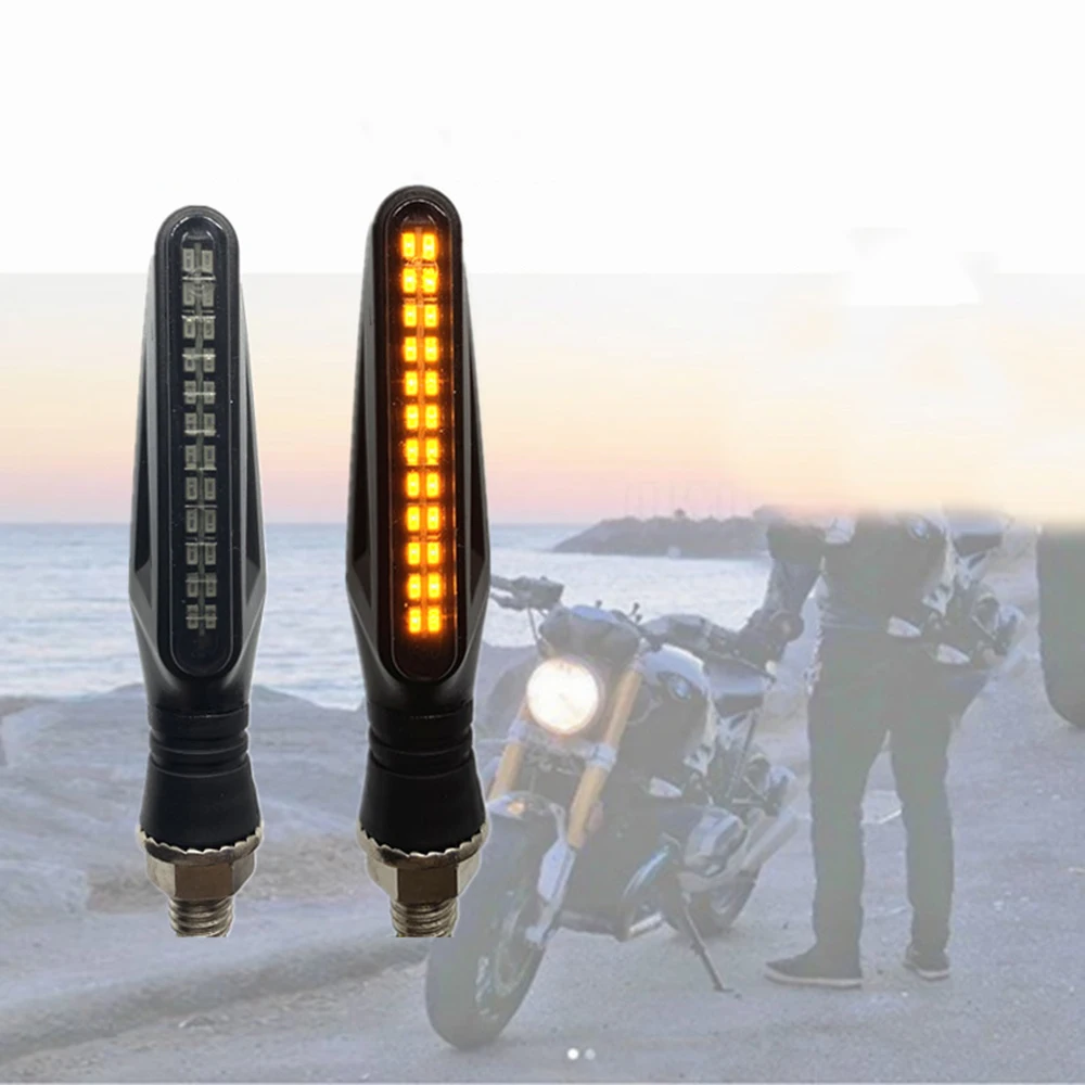 Универсальный мотоцикл 24LED поворотники мигающий мигалка Янтарный Замена