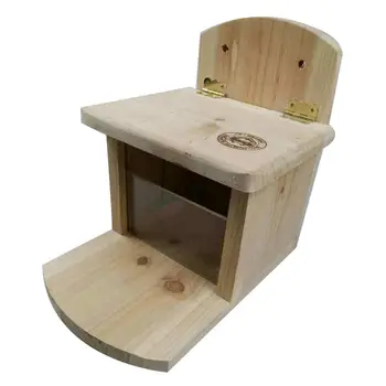 

Hamster Squirrel Chinchilla Feeding House Wooden Munch Box Feeder Rest Platform M0XD
