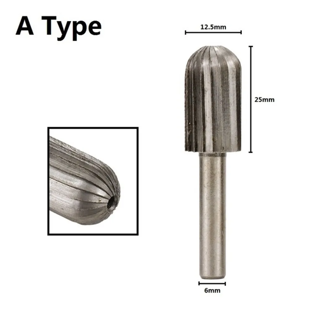 High Speed Steel Rotary Burrs 6Mm Shank Router Rasps for Metal