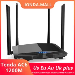Новый Tenda AC6 Dual Band 1200 Мбит/с WI-FI маршрутизатор Wi-Fi повторителя Беспроводной WI-FI маршрутизатор 11AC 2,4 г/5,0 г английский прошивки Бесплатная