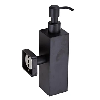 

Bathroom Manual Press Shampoo Container Liquid Soap Dispenser Wall Mounted Stainless Steel Travel Office Leakproof Hotel Kitchen