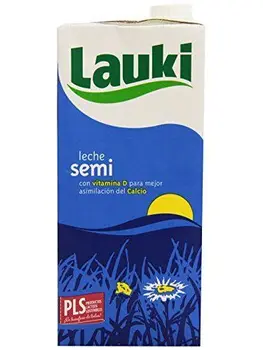 

Lauki - Leche Semidesnatada con Vitamina D - 1 L - , Pack de 6