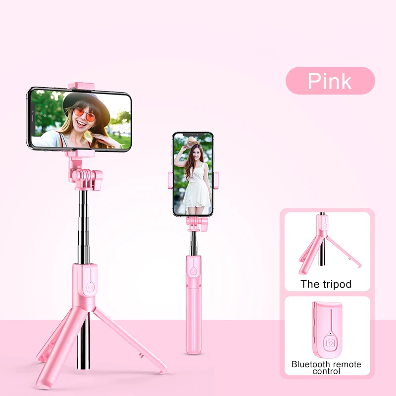 MAMEN 3 In 1 Wireless Bluetooth-compatible Selfie Stick with Double Fill Light Foldable Mini Tripod for iOS Android Smartphone 9