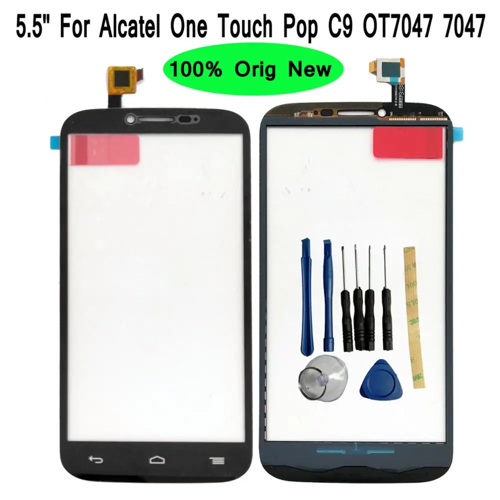 

Shyueda 100% Orig New 5.5" For Alcatel One Touch Pop C9 OT7047 7047 Outer Front Glass Touch Screen Digitizer