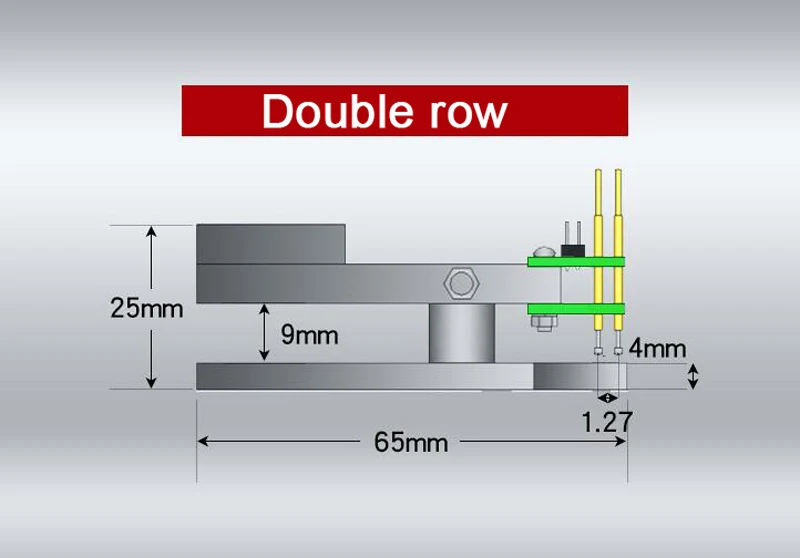 Dykb-burning Fixture Test Stand Pcb Clip Pogo Pin Debug Download Program 1.27 Milímetros Espaçamento 3p 4p 5p 6p 7p 8p 9p 10p 12p - Imagem 4