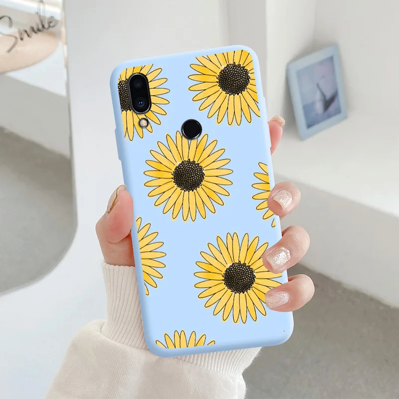 For Meizu note 9 Protective Shell Silicone Soft Shell Phone Case Candy Color Case Fashion Silicone Color Chrysanthemum meizu phone case with stones lock Cases For Meizu