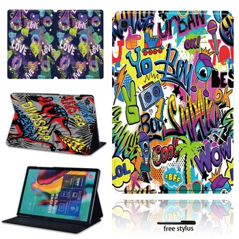 

Tablet Hard Shell Cover Case for Samsung Galaxy Tab A A6 7" 10" / Tab S5E Tablet Leather Pu Dustproof Protective Case +pen