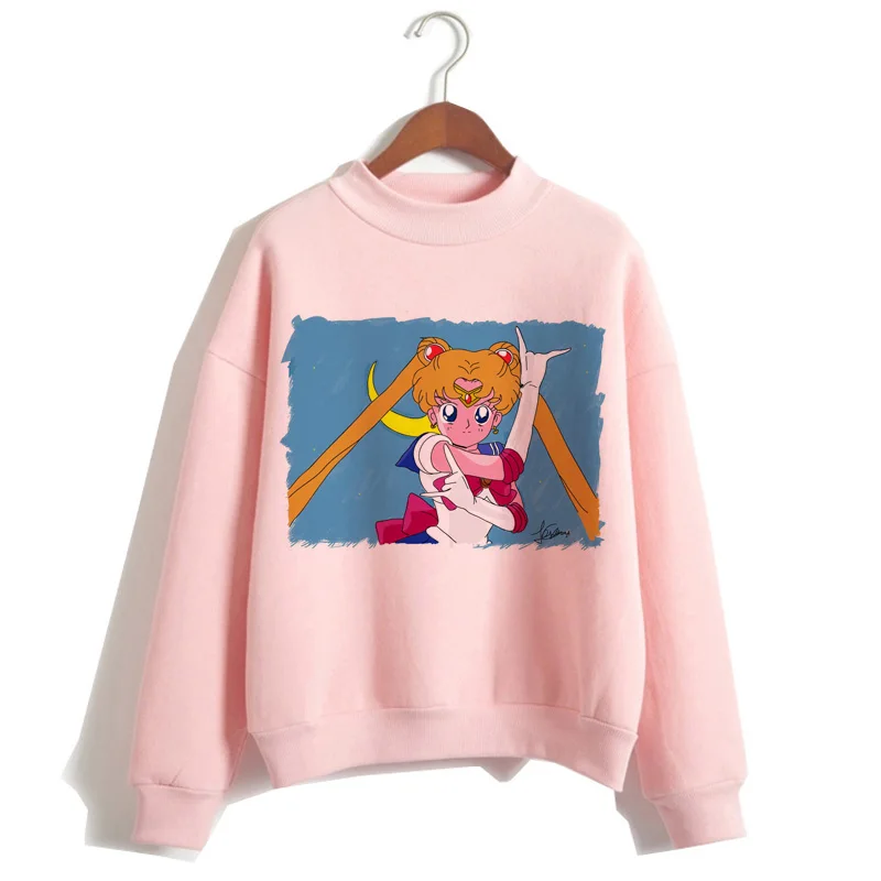 sailor moon cartoon women hoodie korean style Sweatshirt Oversized kawaii streetwear female Hoodies ulzzang harajuku Graphic