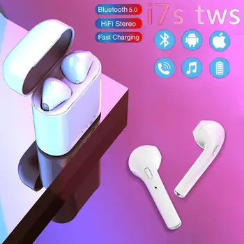 

I7s TWS Mini Bluetooth Wireless Earphones with Charging Box for All Smart Mobile Phone Headsets with Mic Handsfree