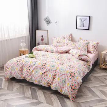 

Comforter Bedding Sets Single/Queen/King Size copriletto matrimoniale Graphic stitching Duvet Cover Set For Adult Home Bedding