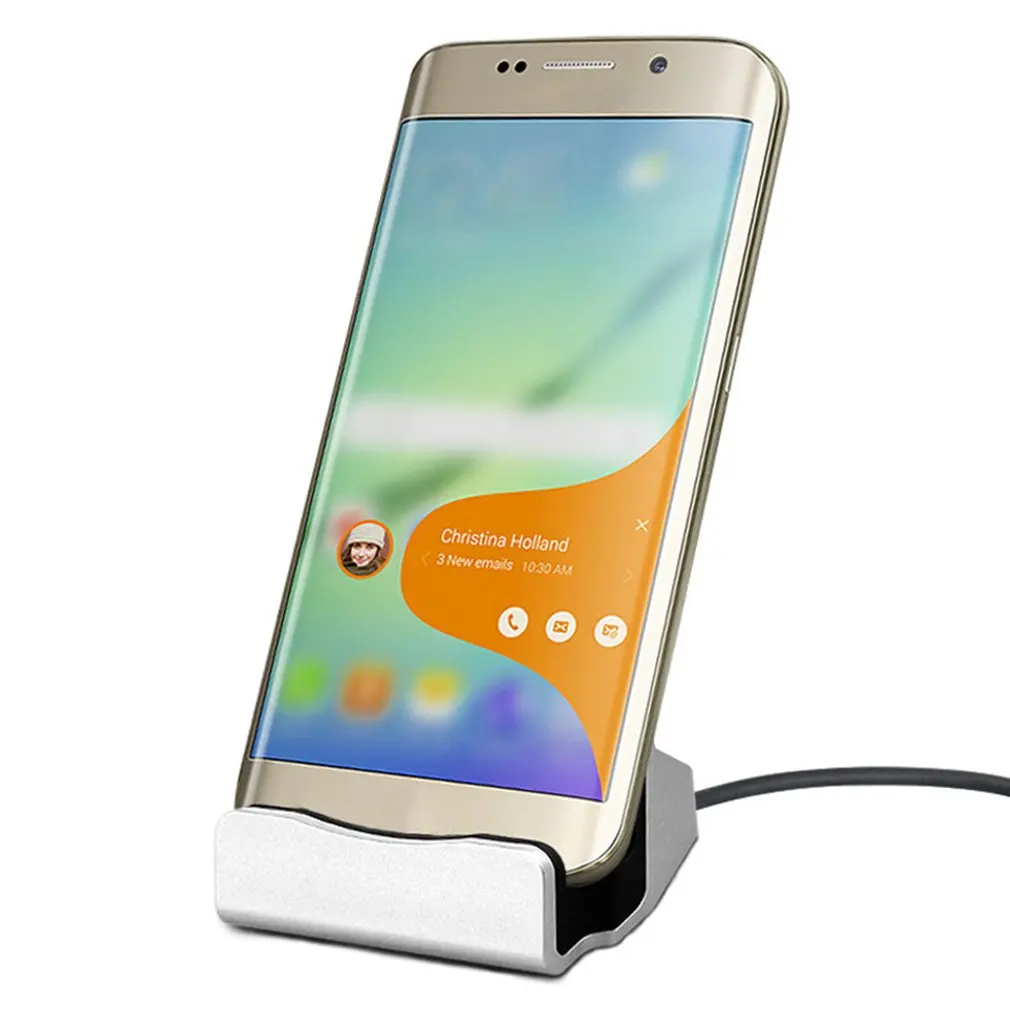 

For iPhone charging dock station desk mobile support Charger for mobile phone Holder For Android Xiaomi Type C stand table base