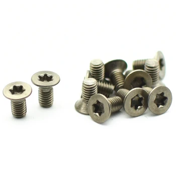 

12pcs Torx Countersunk Head Ti Screws M1.6 M2 M3 M4 3mm-6mm Titanium Screw Flat Torx Drive Titanium Bolts Ti Fastener