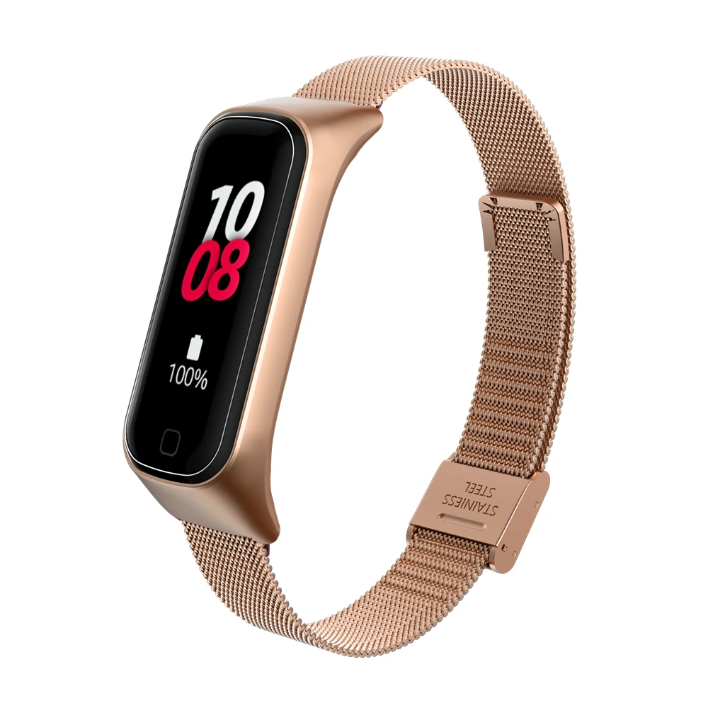 Strap For Samsung Galaxy Fit2 R220 Watch Band Bracelet Wrist Strap Replacement Metal Stainless Steel Strap ForGalaxy Fit 2 Hot S